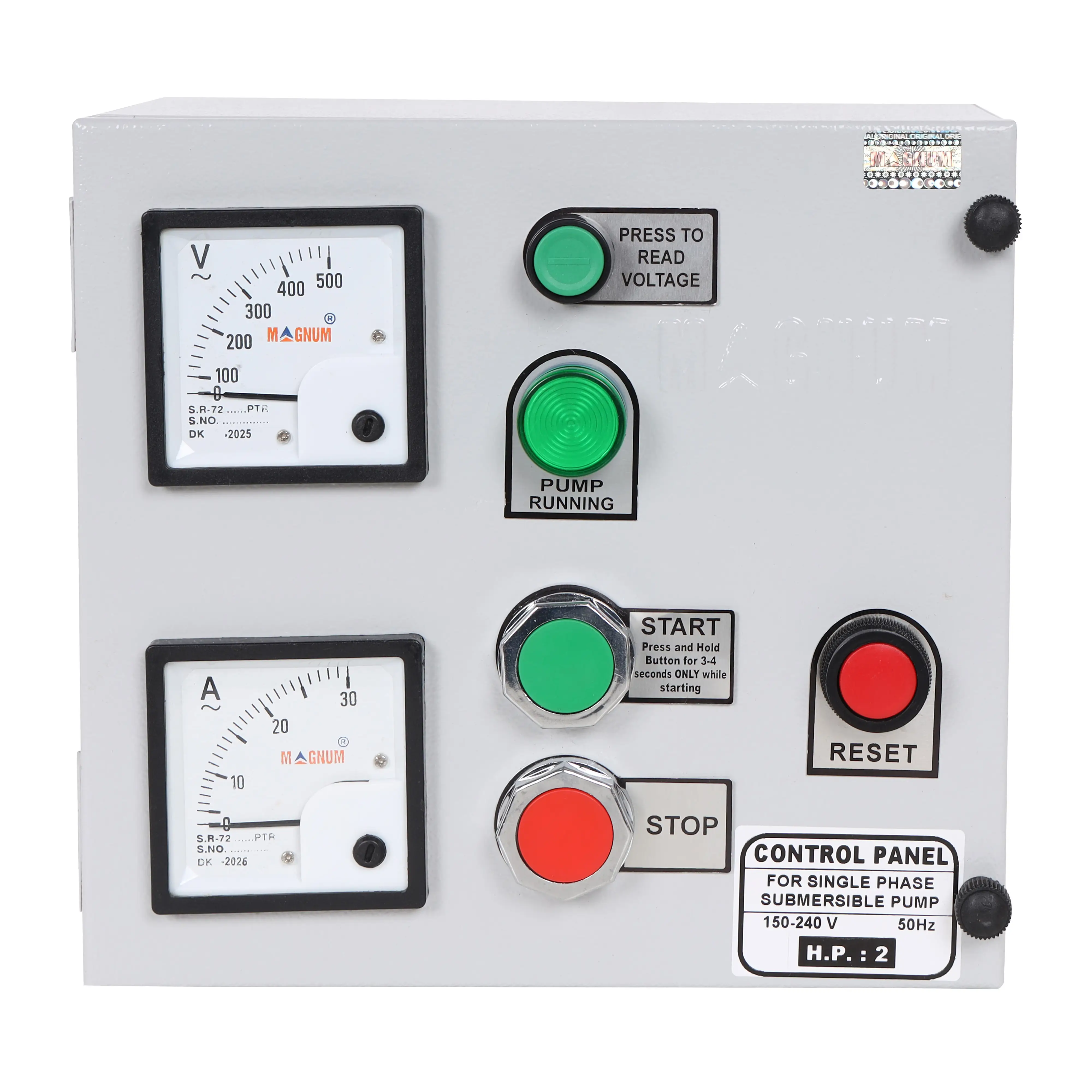 DOL Submersible Pump Panel MaCHK-1 Single Phase Compact