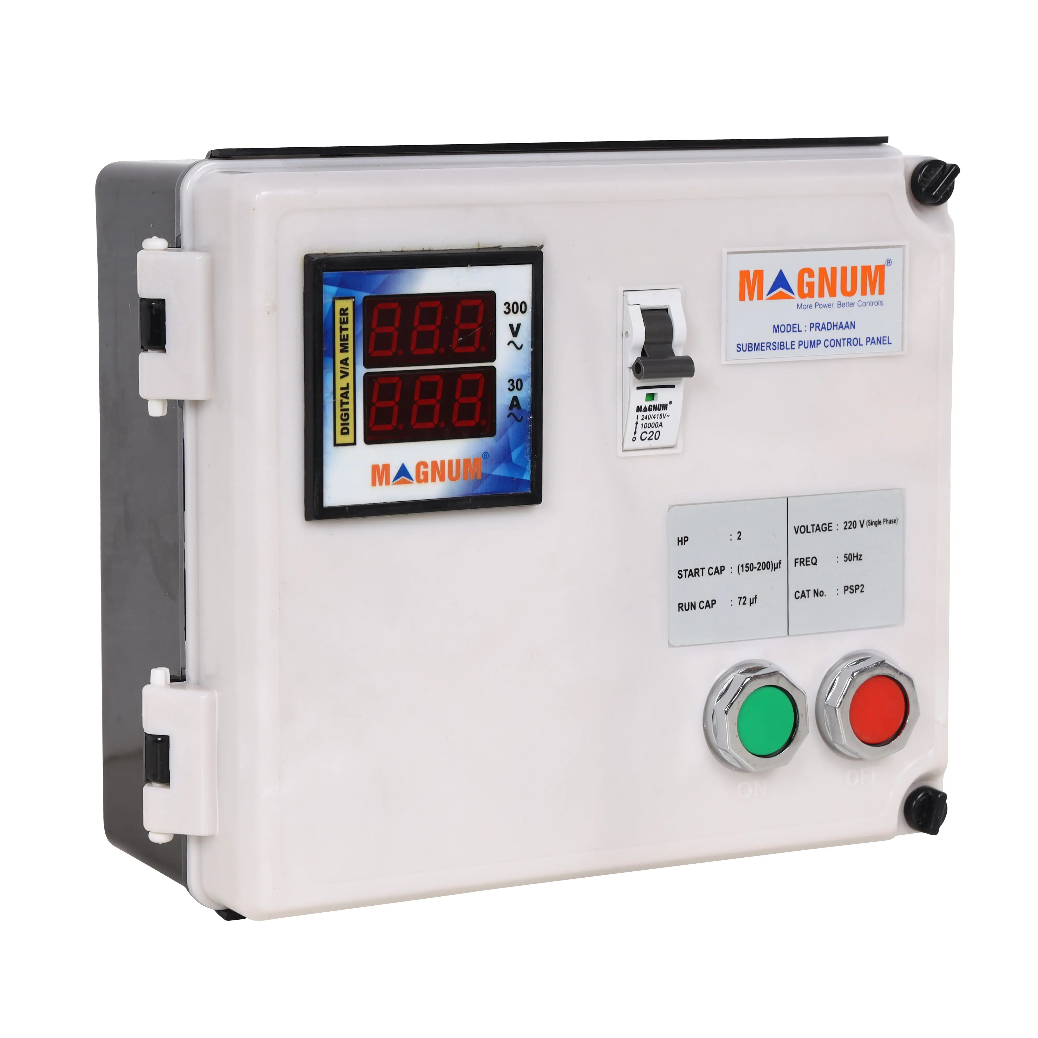 Pradhaan Submersible Pump Control Panel view 2